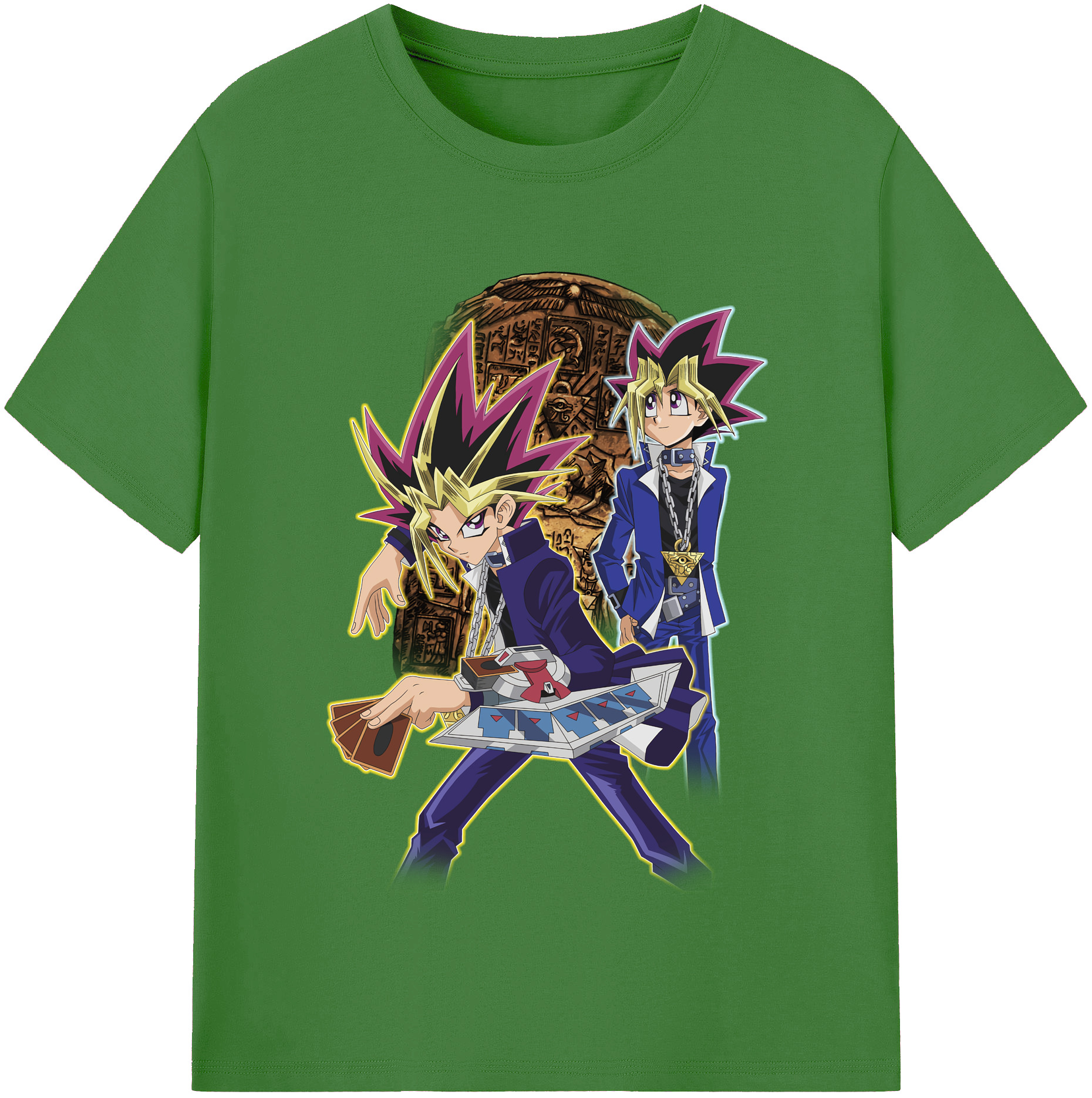 （画像用） 遊☆戯☆王 Yu-Gi-Oh! レディースカジュアルプリントTシャツ（綿100％）